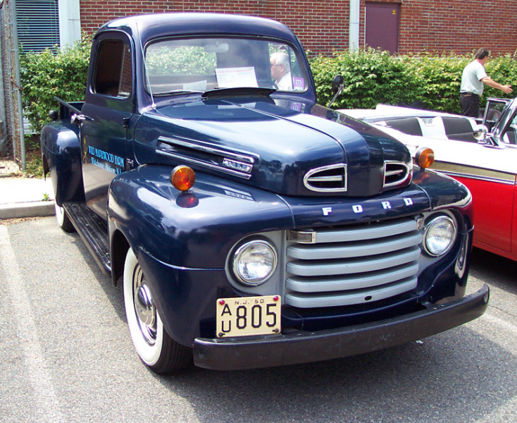 1950 Ford F1 Pickup--Blue