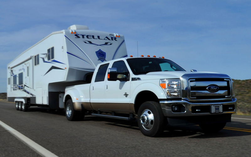 2011 Ford F Series Super Duty Duallie Front Three Quarter With Camper ...