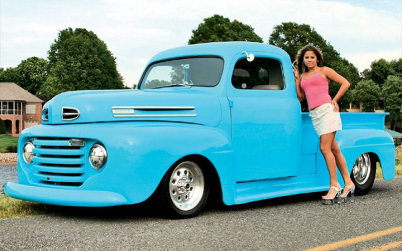 1949 Ford F1 Pickup Left Side View