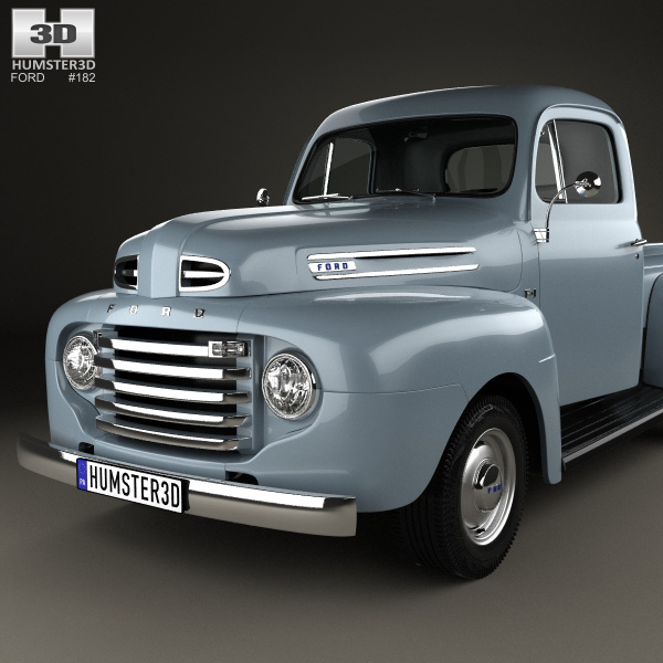 3D model of Ford F-1 Pickup 1948