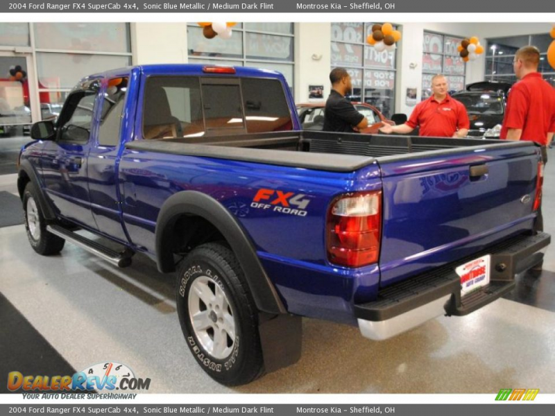 2004 Ford Ranger FX4 SuperCab 4x4 Sonic Blue Metallic / Medium Dark ...