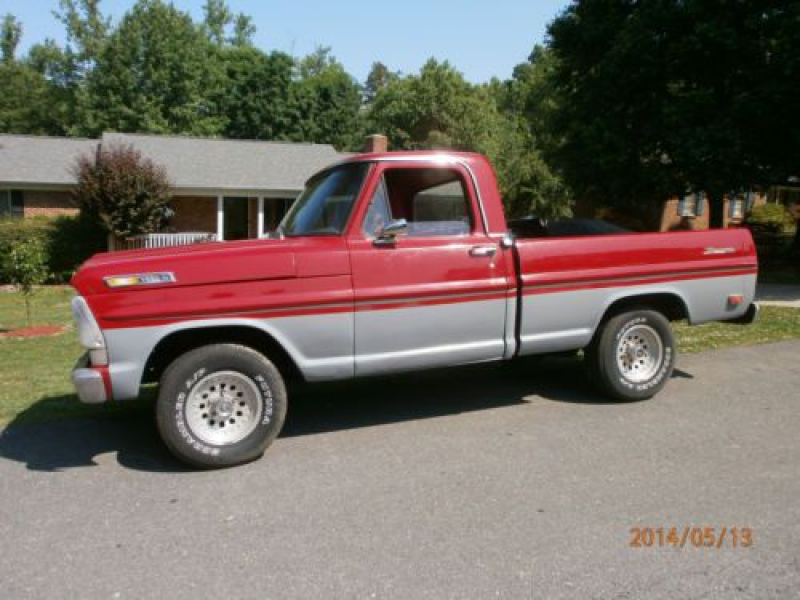 1969 Ford Ranger Pick Up Truck - Red And Gray Paint on 2040cars