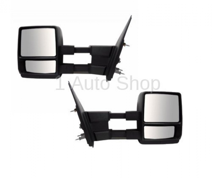 2004-2012 Ford F-150 Telescopic Towing Mirrors Manual -PAIR Extendable
