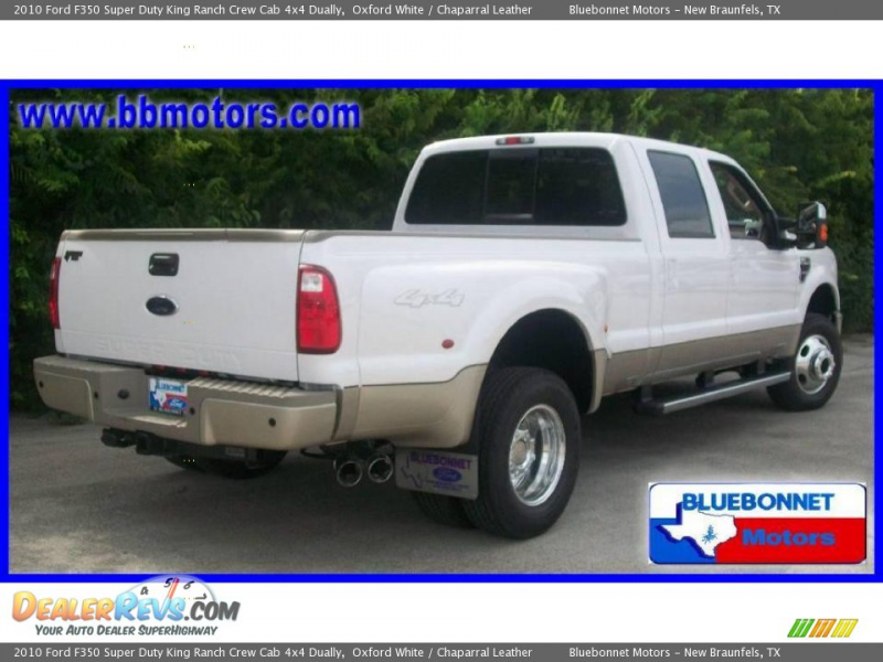 2010 Ford F350 Super Duty King Ranch Crew Cab 4x4 Dually Oxford White ...