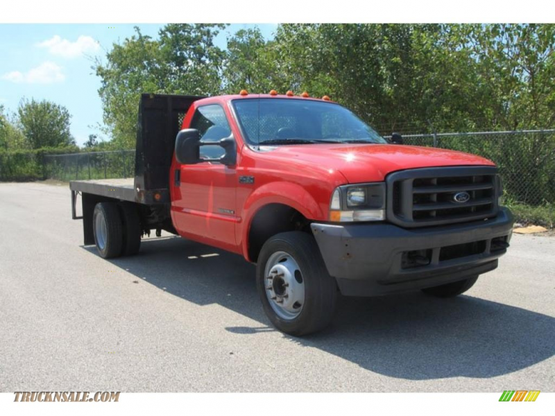 2003 F450 Super Duty XL Regular Cab Chassis Stake Truck - Bright Red ...