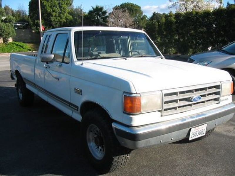 1988 Ford F250 Extra Cab XLT Diesel 2wd pickup, Salvage Title, No ...