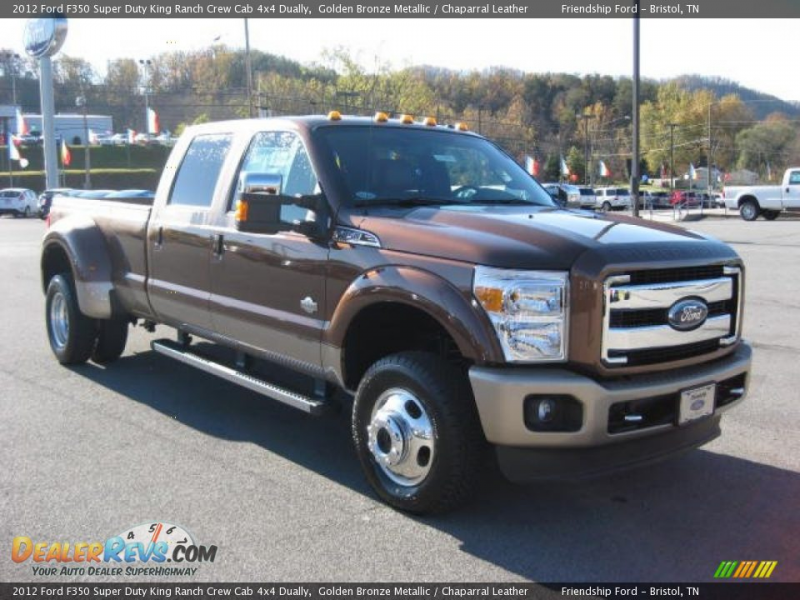 2012 Ford F350 Super Duty King Ranch Crew Cab 4x4 Dually Golden Bronze ...