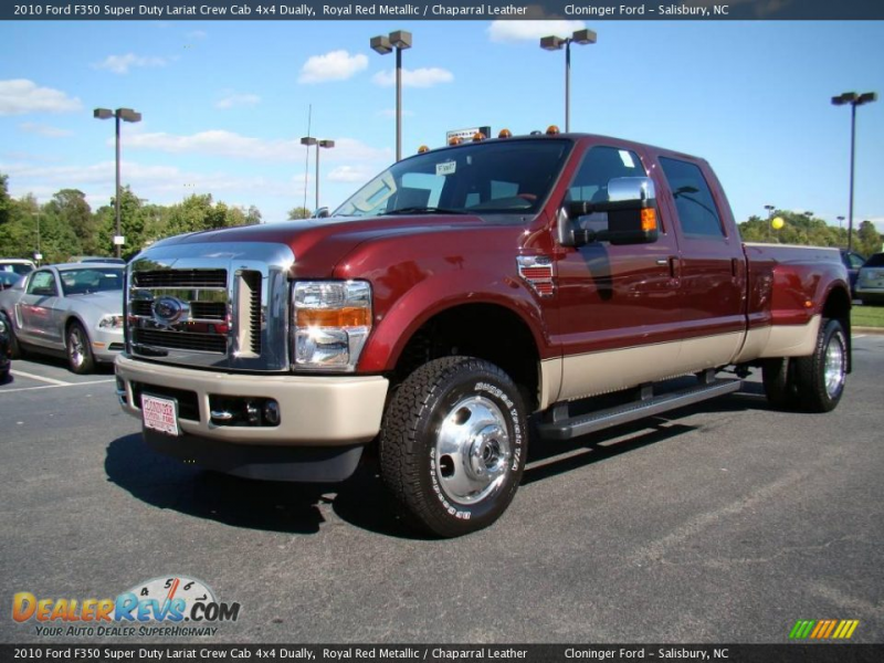 2010 Ford F350 Super Duty Lariat Crew Cab 4x4 Dually Royal Red ...