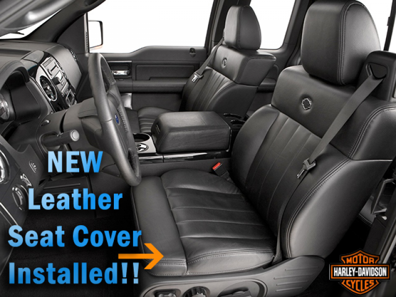 2006-2007 Ford F-150 Harley Davidson Leather Seat Cover: Driver Bottom ...