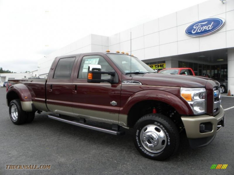 2011 Ford F350 Super Duty King Ranch Crew Cab 4x4 Dually in Royal Red ...