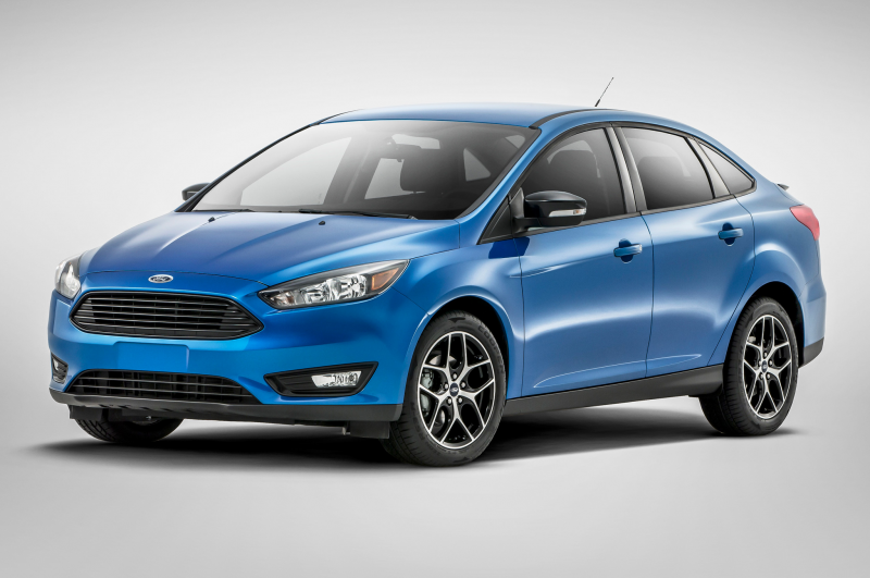 2015 Ford Focus Sedan Front Side View Studio