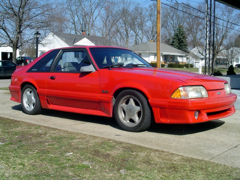 1992 Ford Mustang GT 1/4 mile Drag Racing trap speed 0-60