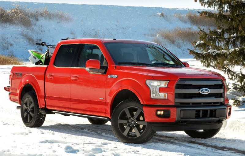 2015 Ford F-150 Red Pickup Truck Wallpaper