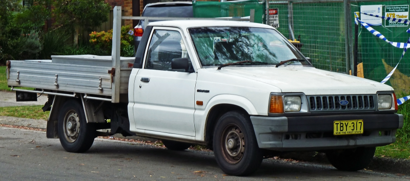 Description 1990-1996 Ford Courier (PC) cab chassis 02.jpg