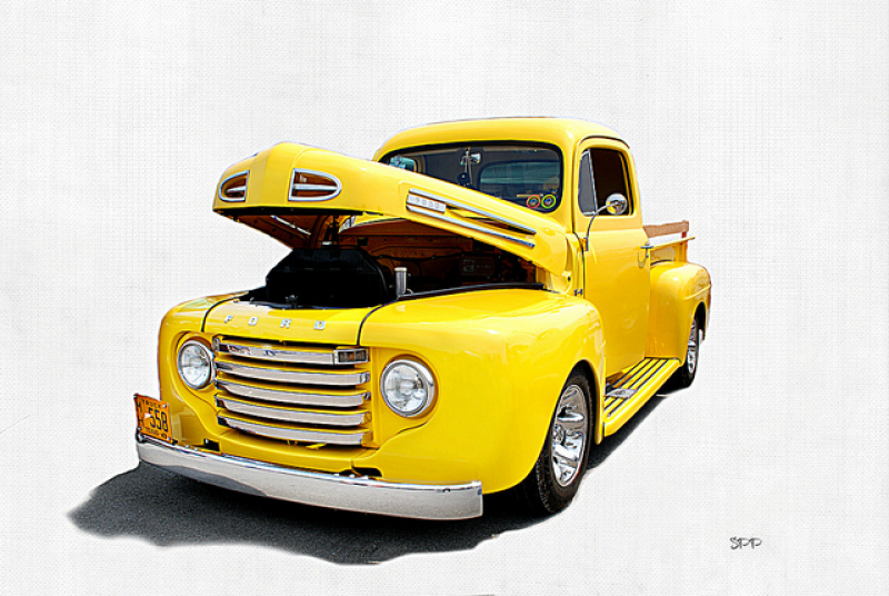 1950 Ford F1 Pickup Truck Yellow