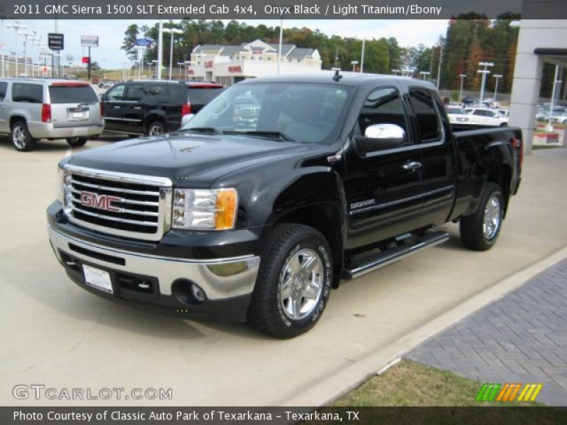 2011 GMC Sierra 1500 SLT Extended Cab 4x4 in Onyx Black. Click to see ...