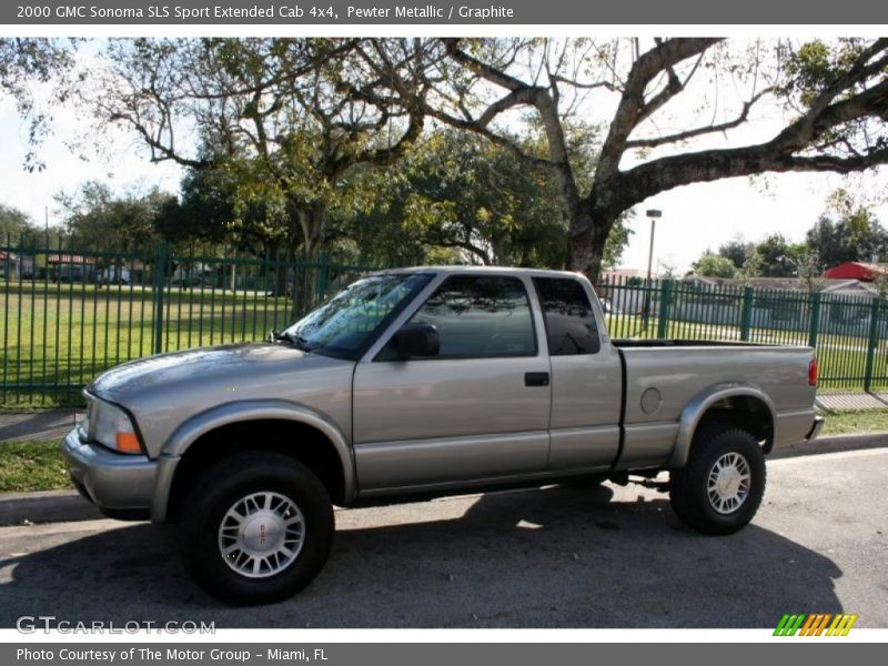 ... to this Pewter Metallic 2000 GMC Sonoma SLS Sport Extended Cab 4x4