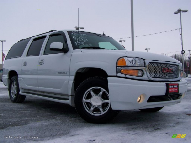 2002 GMC Yukon XL Denali AWD - Summit White Color / Stone Gray ...