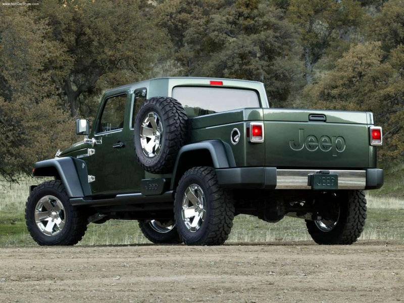 the famous jeep design with that of a pickup truck